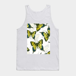 Tiger swallowtail butterfly watercolor pattern Tank Top